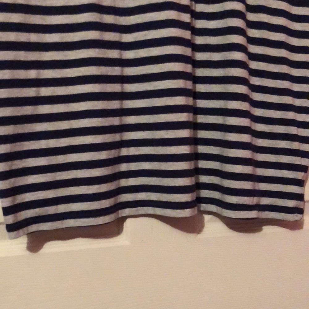 Goodfellow & Co. Gray & Blue Striped T-Shirt Mens Large L Standard Fit - Picture 5 of 12